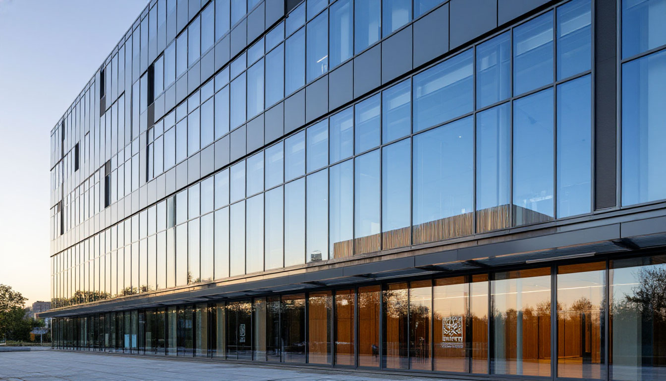 Алюминиевый фасад здания